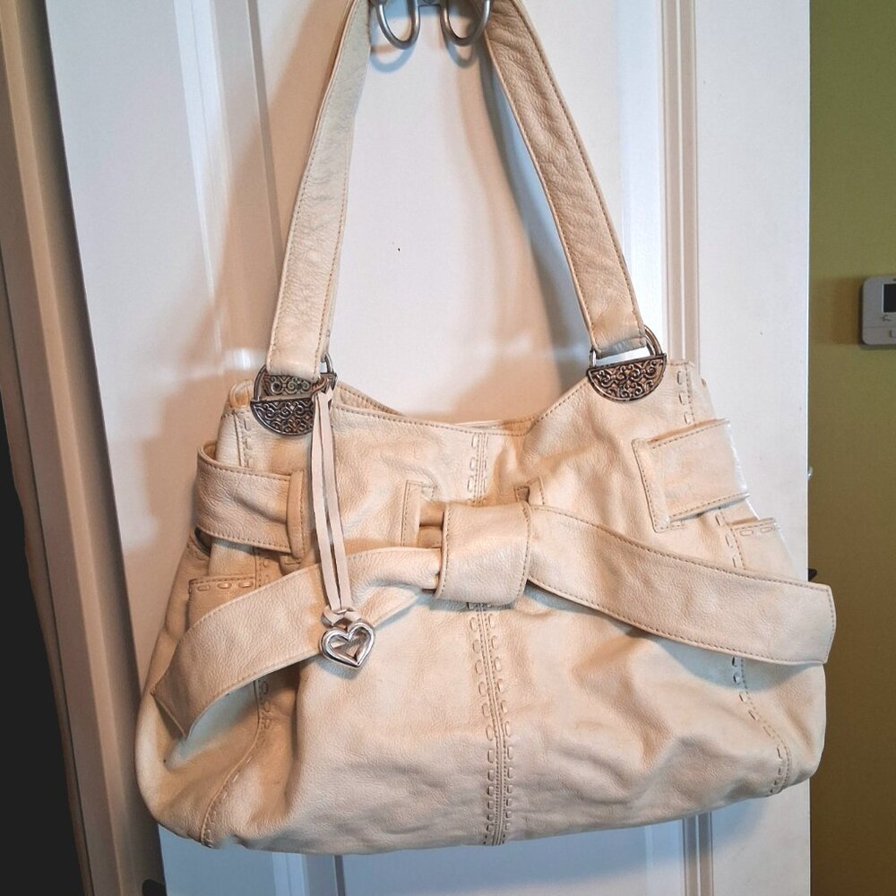 Brighton Cleo Ivory Bow Tote
